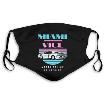 

Miami Vice Herren Schwarz Neu Fun Kult Tubbs Crocket Loose Black Men Homme Basic Mouth Mask Women's kid PM2.5