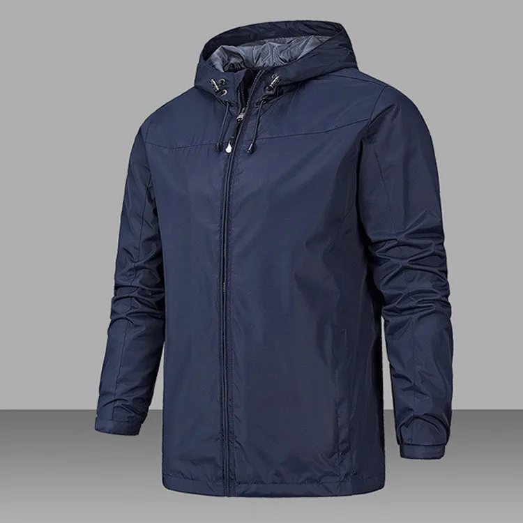 

Customizable Thin Spring And Autumn Single Layer Outdoor Waterproof Jacket Men Jacket Windproof Waterproof Four Seasons Mountain