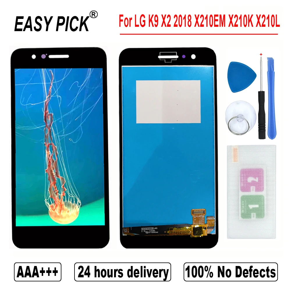 Skup Dla LG K9 2018 X210EM X210K X210L X210S X210E X210NMW wyświetlacz LCD montaż digitizera ekranu dotykowego dla LG X2 2018X210 ZM X210JM