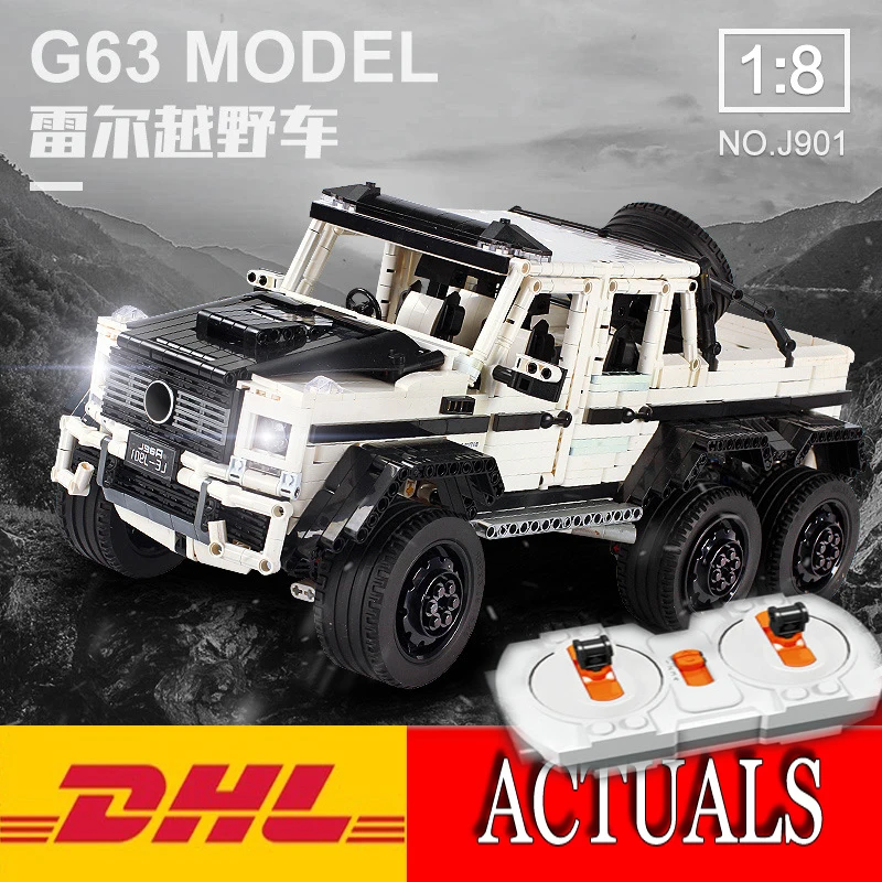 

MOC Technic Series 6x6 Off Road Vehicle G63 AMG RC remote control car Model Building Kit Blocks Bricks Educational Children Toy