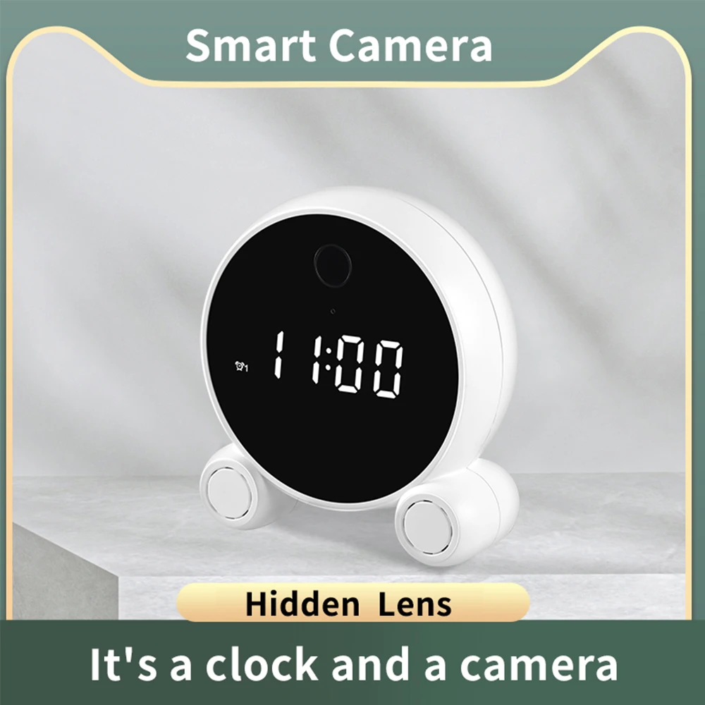 TuyaWifiAlarmClockCameraHD1080PNightVisionMotionDetection