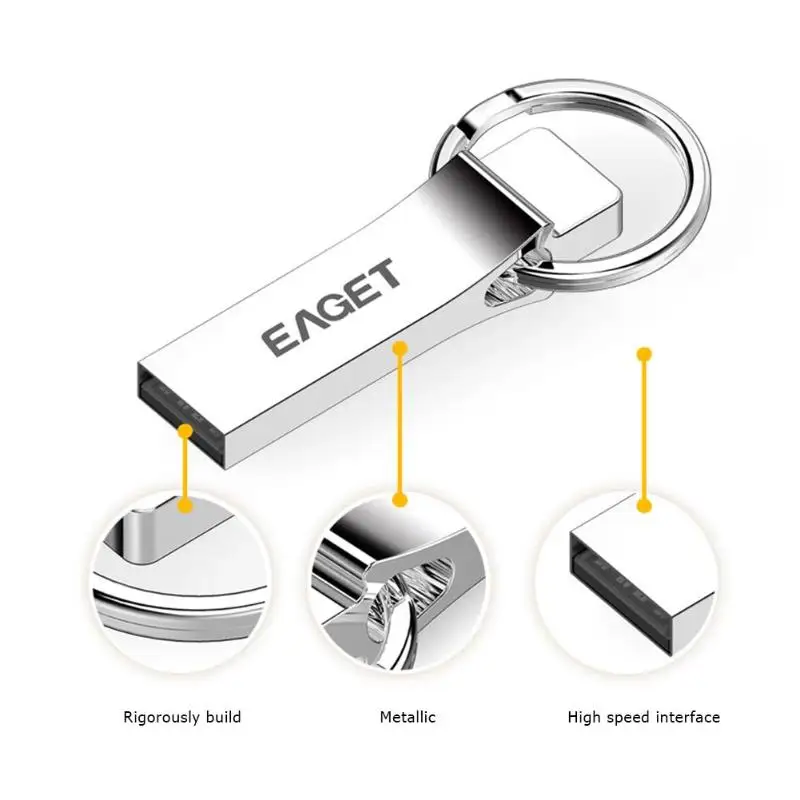 EAGET U9H металлический USB 2,0 High Speed флеш-накопитель u-диск флеш-накопитель usb накопитель для хранения