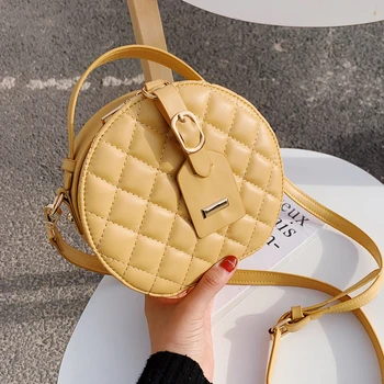 

NEW French Original Design Fashion Rhombus Round Bag & Fashion Popular Handbag Diagonal Bag Width 13cm Height 17cm Thickness 8cm