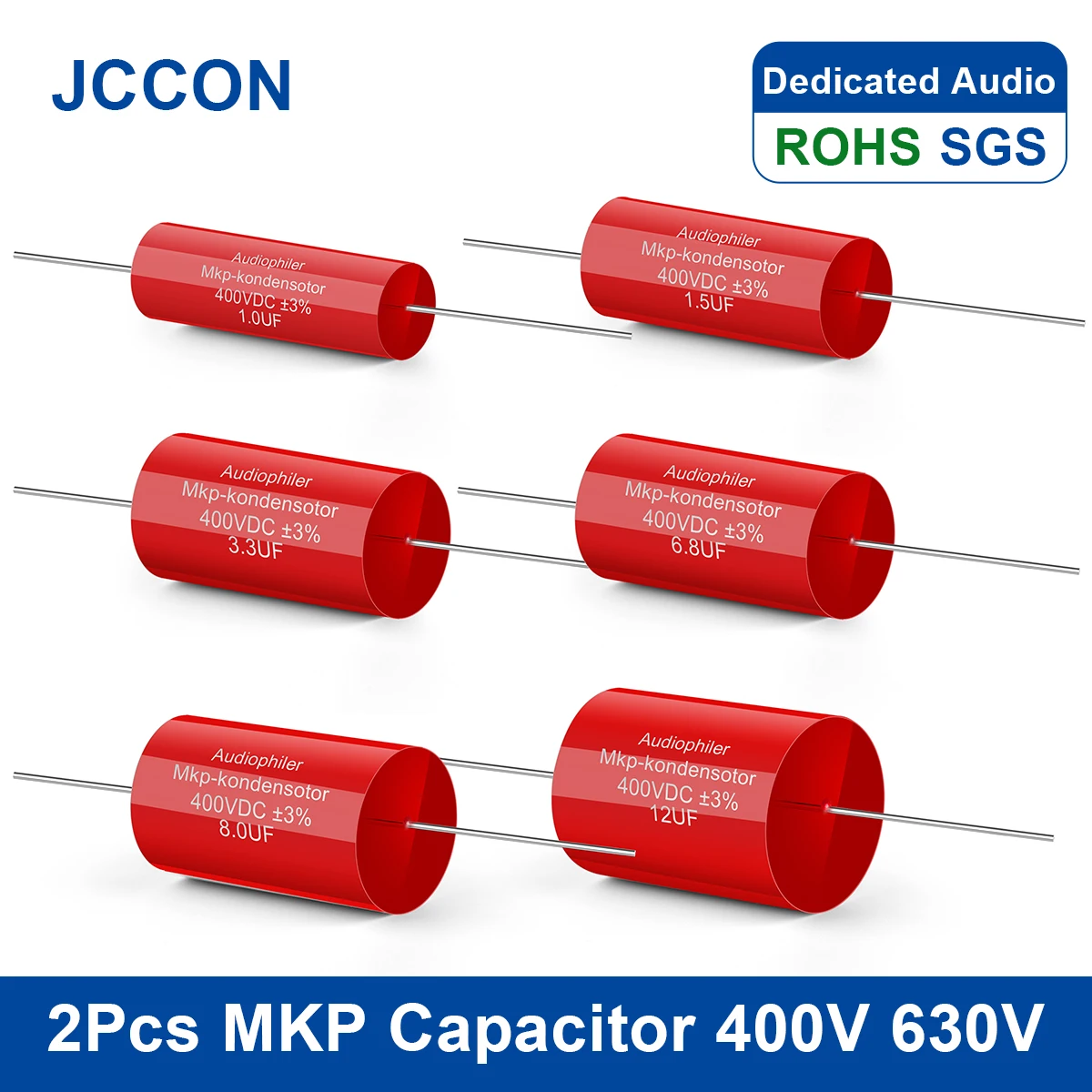 2Pcs MKP Capacitor 400V 630V Audiophiler Kondensotor HIFI Fever Electrodeless Audio Metal Film 1.5UF 1.8UF 2.2UF 3.3UF 4.7UF 2pcs mkp capacitor 400v 630v audiophiler kondensotor hifi fever electrodeless audio metal film 1 5uf 1 8uf 2 2uf 3 3uf 4 7uf