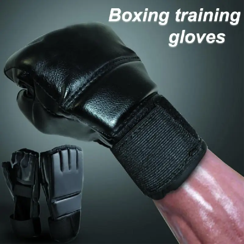 

Sparring Grappling Boxing Gloves Thai MMA UFC Aerobic Fighting Punch Training Mitts Breathable Boxeo Gloves 22*12*3.5cm