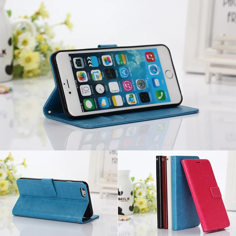 For iphone XS Max XR Case Leather Wallet Flip Cover 6 6S 7 8 Plus X 5 5s SE Cases With Card Holder Book Coque | Мобильные телефоны