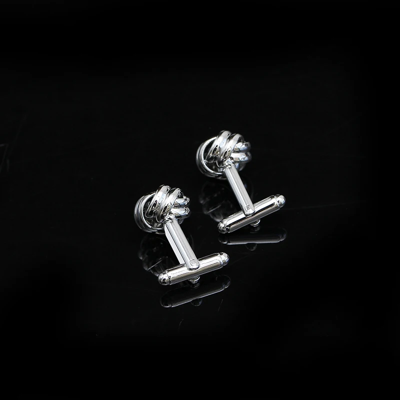 Crystal Cufflinks Golden Silver Black Color Round Ball for Men Jewelry Accessories Suit Gentleman