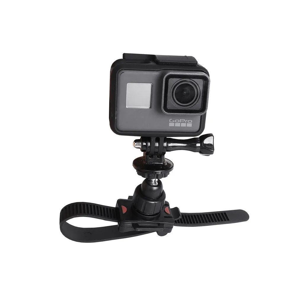 Крепление на руль велосипеда на 360 градусов с застежкой-молнией для Gopro Hero 8 7 6 SJCAM Yi 4K H9 DJI Osmo аксессуары для экшн-камеры