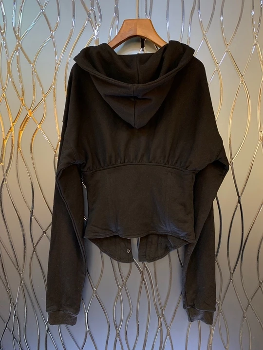 autumn Early new women's wear neckline and cap stitching V-neckline, waist-length sleeve, solid color jacket 920