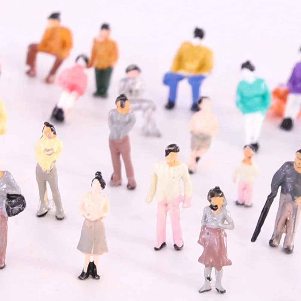 High Quality HO N Scale 1:87-200 Train Model Miniature Passenger Mini Figure For Railway Street People Landscape Layout