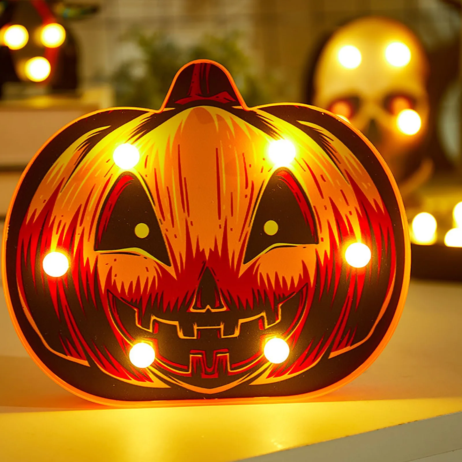 Pumpkin Ghost Skull Night Ligh Toys Halloween Modeling Light Battery Decoration Props Happy Decor For Home NEW | Игрушки и хобби