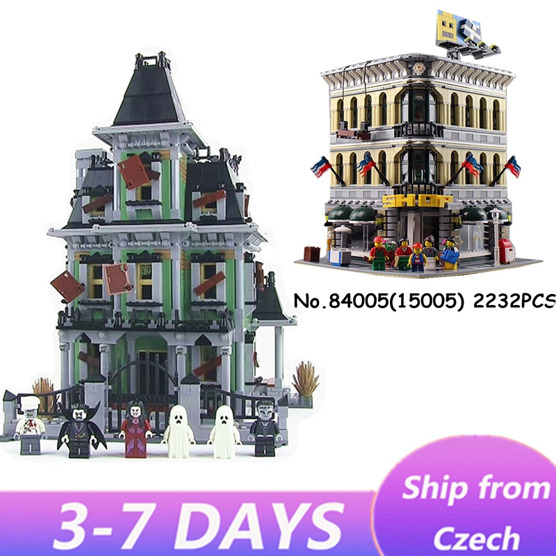 lepinblocks 15005 15011 city street Grand Emporium Sets Detective Office Building Blocks bricks toy creator expert 10221 10246