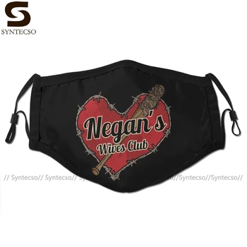 

Tattoo Mouth Face Mask Negan S Wives Club Facial Mask Kawai Cool with 2 Filters for Adult