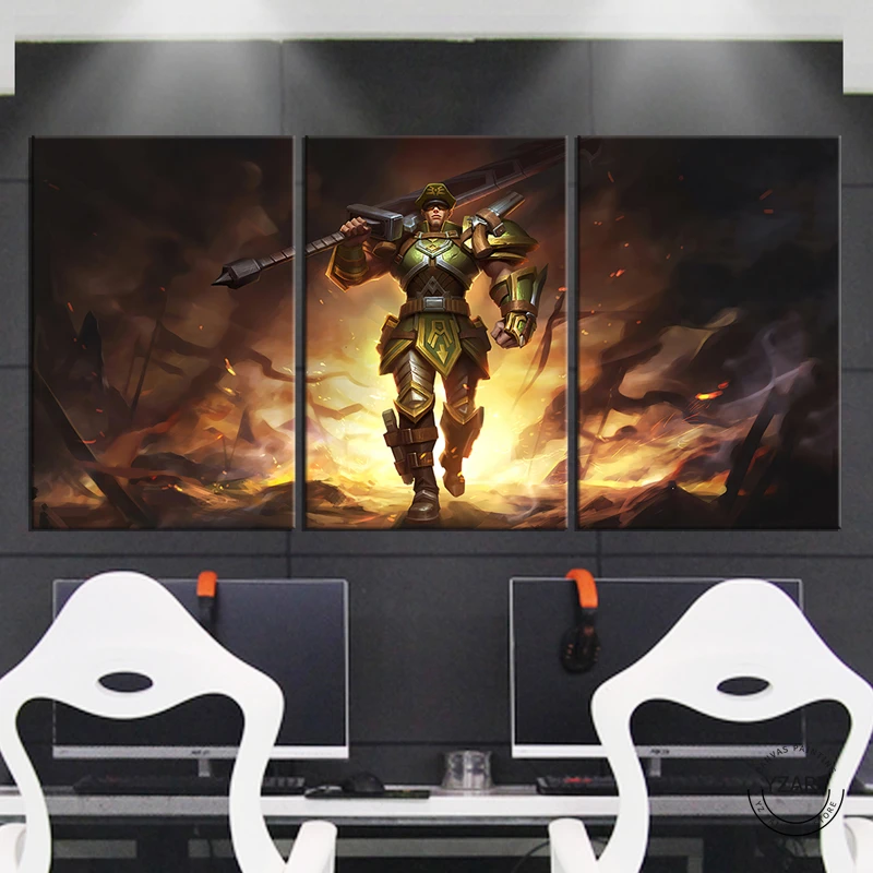 Lol Wild Rift Jarvan Iv Commando Skin League Of Legends Plakat Z Gry Hd Zdjecia Scienny Do Wystroju Domu Unframed Painting Calligraphy Aliexpress