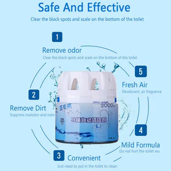 

Automatic Blue Bubble Helper Hotel Portable Toilet Cleaner Home Drain Quick Foam Fragrance Flush Bottled Magic Bathroom