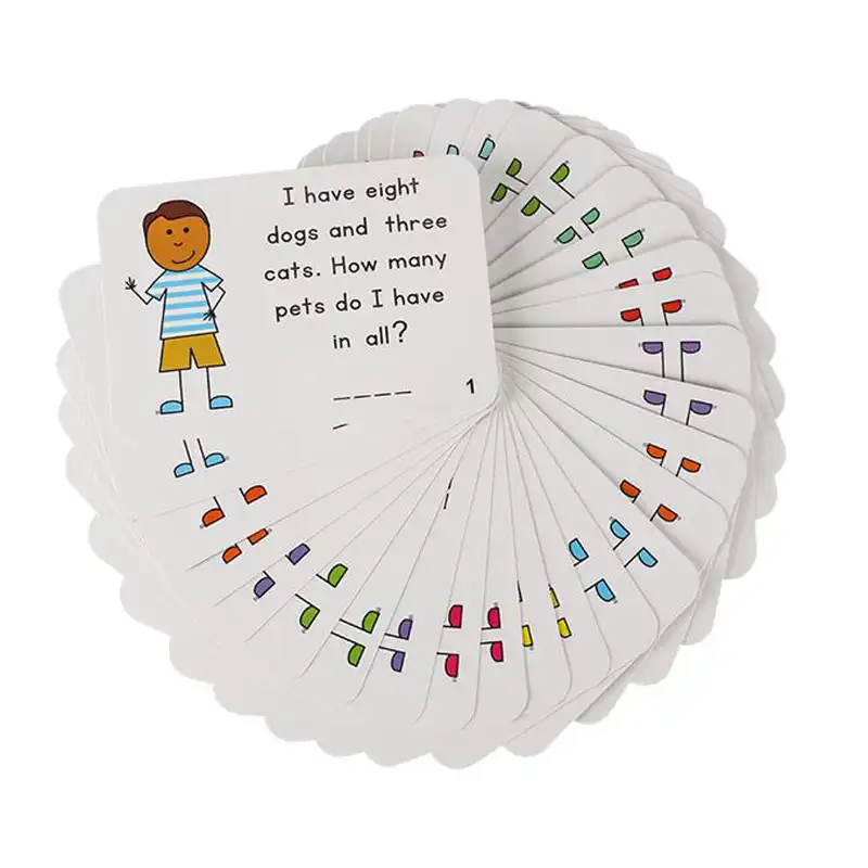 72pcs/set english sentences flash card answer she