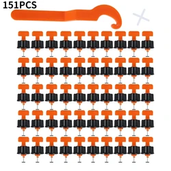 Kit de espaçadores/niveladores de pisos e azulejos, sistema de nivelamento e espaçamento com cunhas, espaçadores e chave de boca, ferramentas para casa