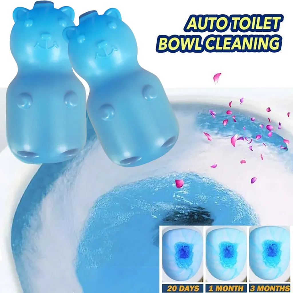 

2PCs Automatic Toilet Cleaner Jar And Bathroom Clean Natural Plant Smell Powerful Sewer Toilet Clogging Cleaning Tools