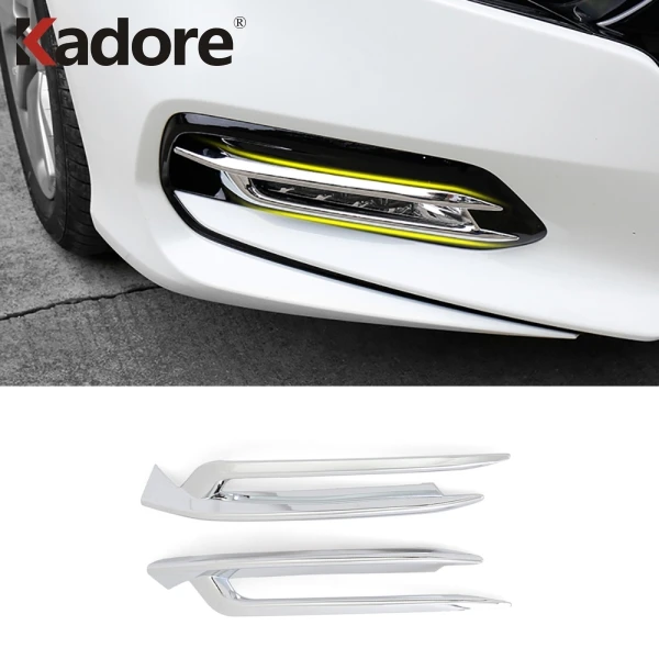 Для Honda Accord 2018 2019 2020 ABS Хромированная передняя противотуманная фара крышка