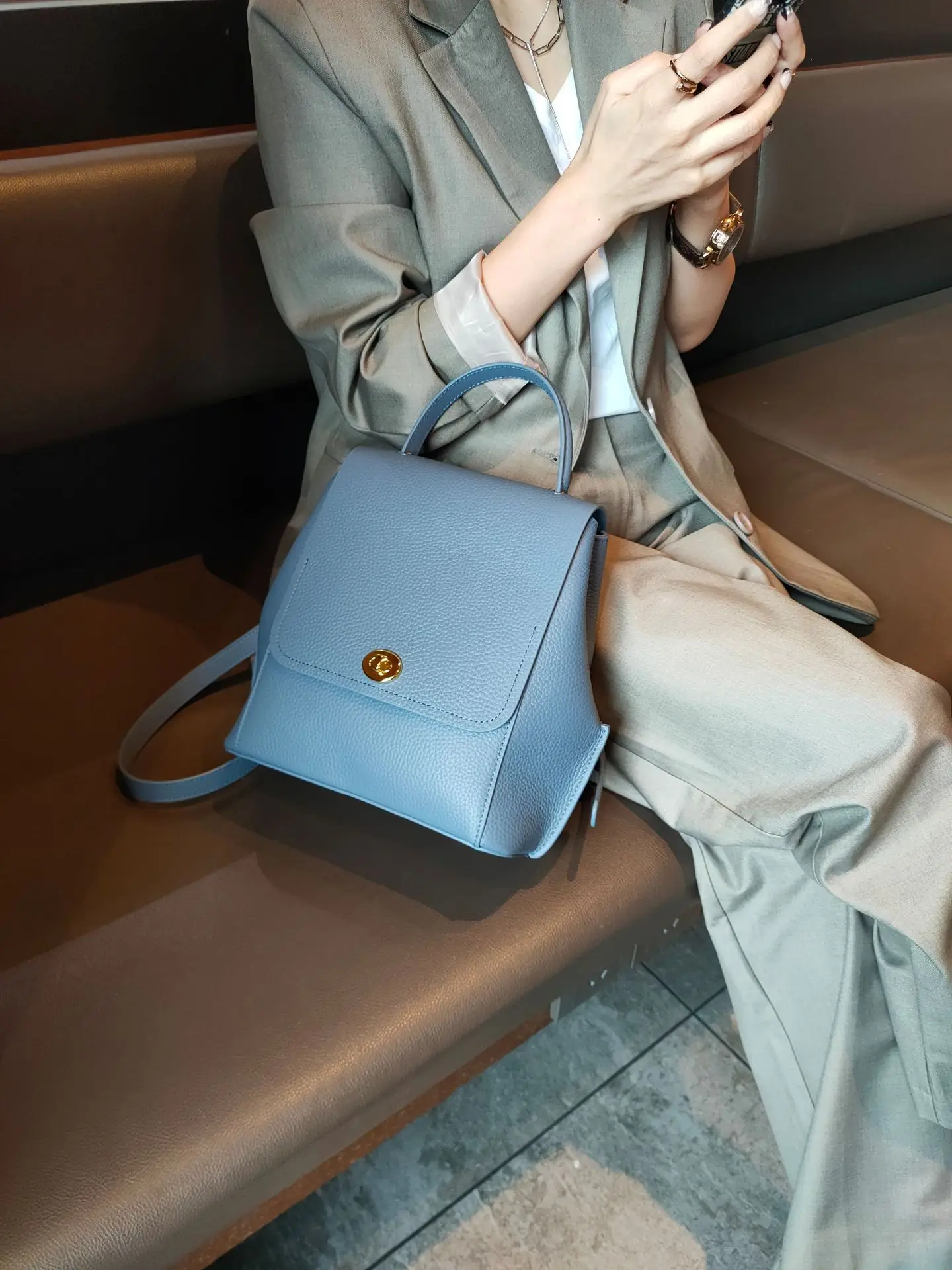 2026 Ins Vintage Women Backpack Cowhide Leather High Quality Female Shoulder Bag College Girl School Book Backpacks Daypack