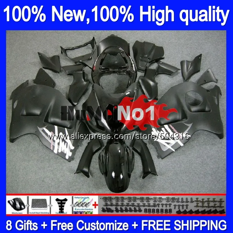 Корпус для SUZUKI Hayabusa GSXR-1300 GSXR 1300 27MC. 17 GSXR1300 1996 1997 1998 1999 2000 2001 96 97 98 99 01 матовый черный обтекатель