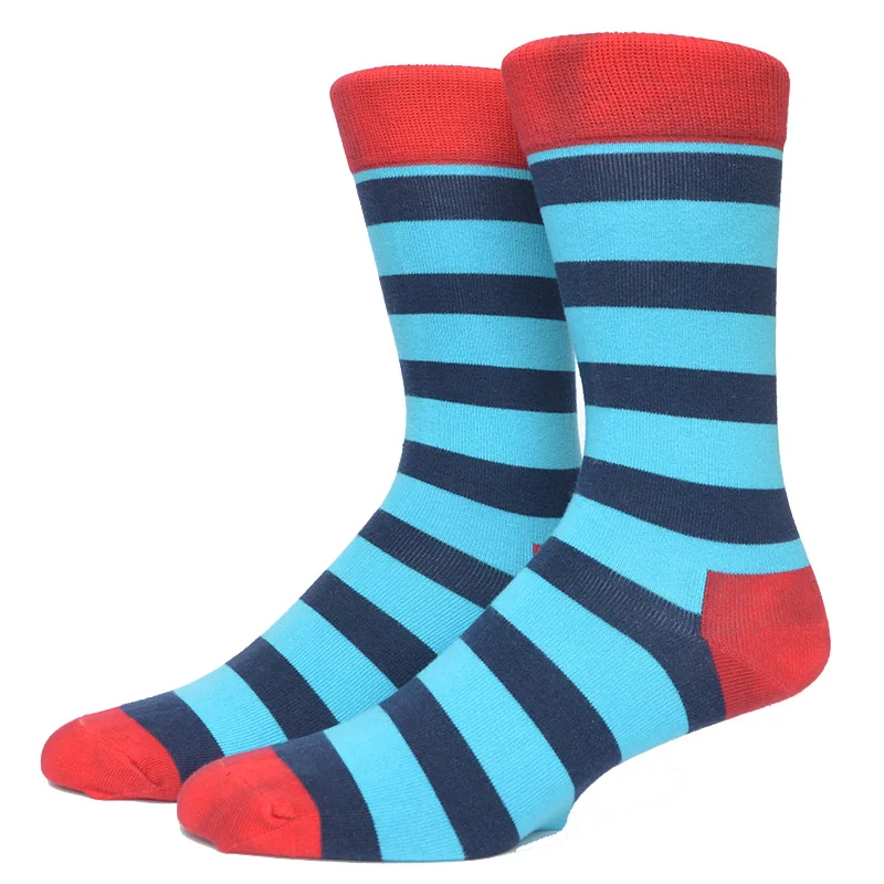 Новые модные носки со смешным рисунком для мужчин и женщин, чёсаный хлопок, цветные носки для счастливых, US8.5-13 - Цвет: K246