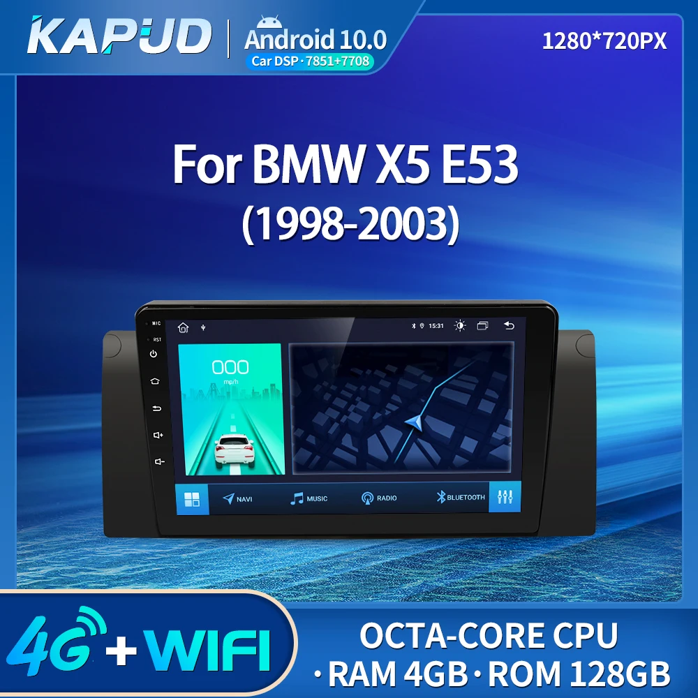 Автомагнитола Kapud Android 10 0 9-дюймовый Автомобильный мультимедийный стереоплеер