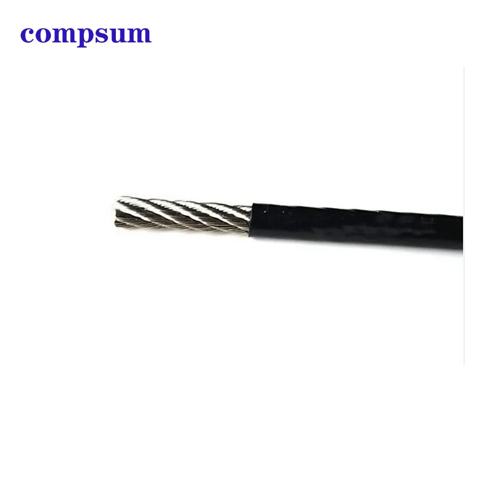 304 stainless steel black plastic coated steel wire rope Stainless Steel Wire Rope Stainless Steel Cable Rope
