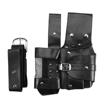 

Hair Care Styling Tools Waist Bag Professional Salon PU Leather Hairdressing Tool with Removable Waist Belt