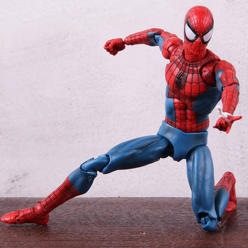 Мстители MAFEX № 075 человек-паук удивительный человек-паук ПВХ фигурка Коллекционная модель игрушки супергерой