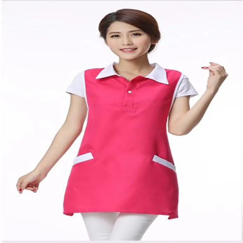 Beauty salon beautician work clothes apron Korean version fashion nail waitress sleeveless skirt female supermarket apron