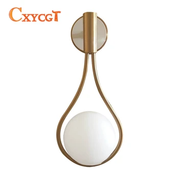 

Nordic Creative Living Room Background Wall Lamp Modern Minimalist Bedroom Glass Indoor Light Fixture Decoration