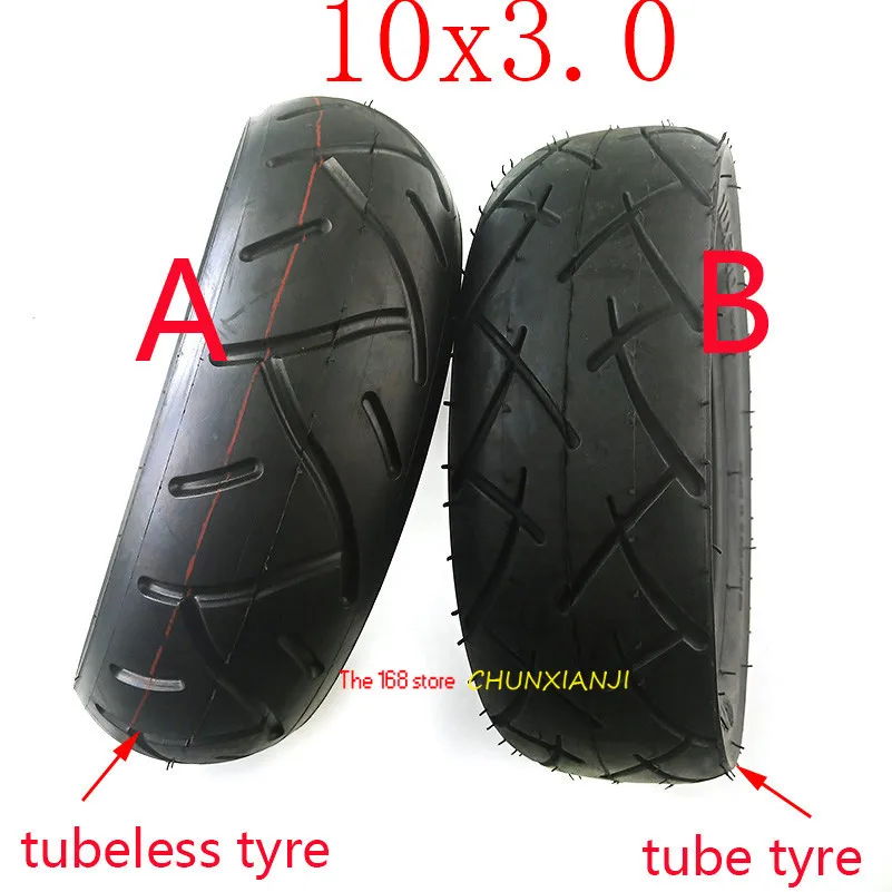 

High quality 10x3.0 tubeless tire or inner and outer tyre For 10" E-Scooter Motor Scooter Go karts ATV Quad Speedway tires