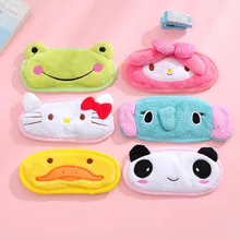 3908 милые плюшевые ледяные тени для век в Корейском стиле с рисунками из мультфильмов, нашивка для сна и глаз, защита от льда, 87 г