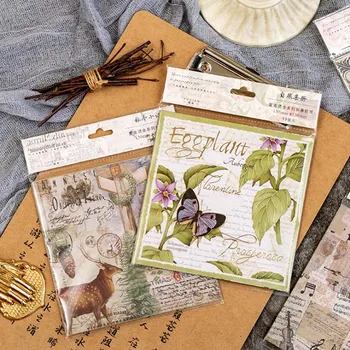 

15PCS/LOT Retro Flowers And Birds Theme Decoration Paper Set 130mm*130mm DIY Journal Diary Planner Supplies