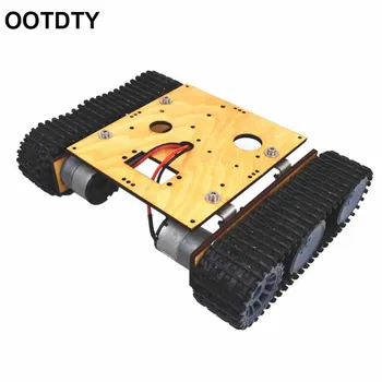 

Wood Tank Robot Chassis DC 9-12v Crawler DIY Assembly Kit