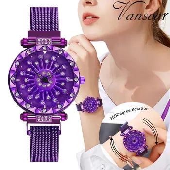 

Luxury Women's Watch 2020 Rhinestone Watch Women Fashion High Quality Stainless Steel Strap Watches For Women Mujer Relojes