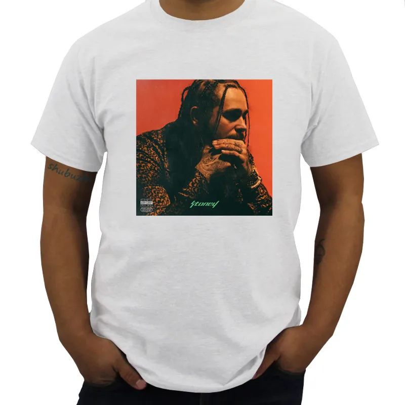 Post Malone Stoney футболка футболки летние хлопковые мужские модные европейский