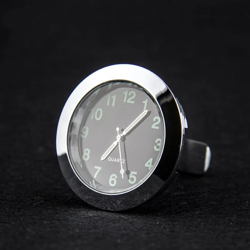 43 мм мини автомобиль светящиеся электронные часы Интерьер кварцевые аналоговые часы декор с зажимом Высокое качество материал автомобильные часы