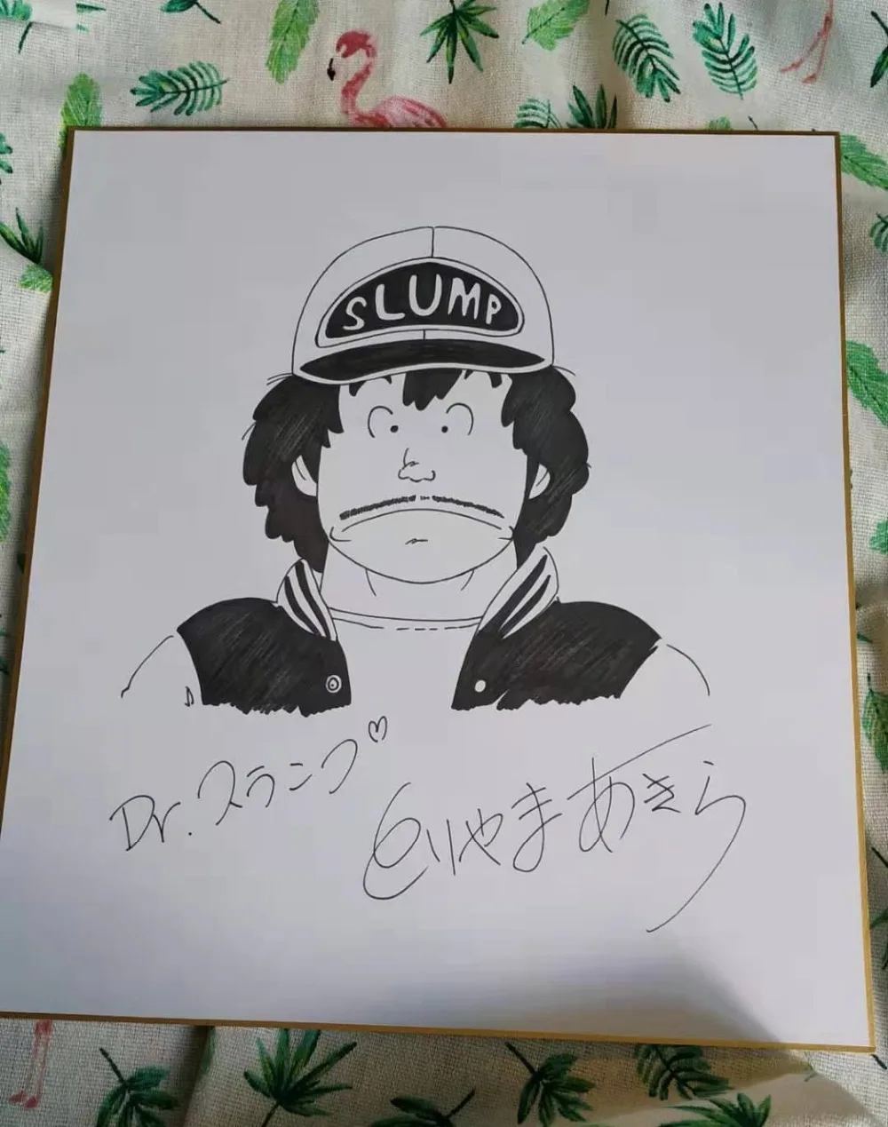 Нарисованный вручную подписанный Toriyama Akira autographed Shikishi карточная плата Dragon Ball редкая 27*24 см 112019C