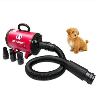 

most Cheap Dog Grooming Dryer bs 2400 Pet Hair Dryer Blower 220V /2200W/ 70 db ALL Plug red/ Blue Color fast to russian