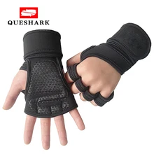 Неопреновые противоскользящие перчатки для тяжелой атлетики для мужчин и женщин, Перчатки для фитнеса с половинными пальцами, перчатки для тренировок, штанга перекрестный перчатки