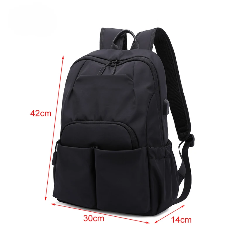 Мульти карманные рюкзаки мужской рюкзак usb зарядный порт дизайн mochila 15,6 дюймов Сумка для ноутбука черный водонепроницаемый нейлоновый рюкзак