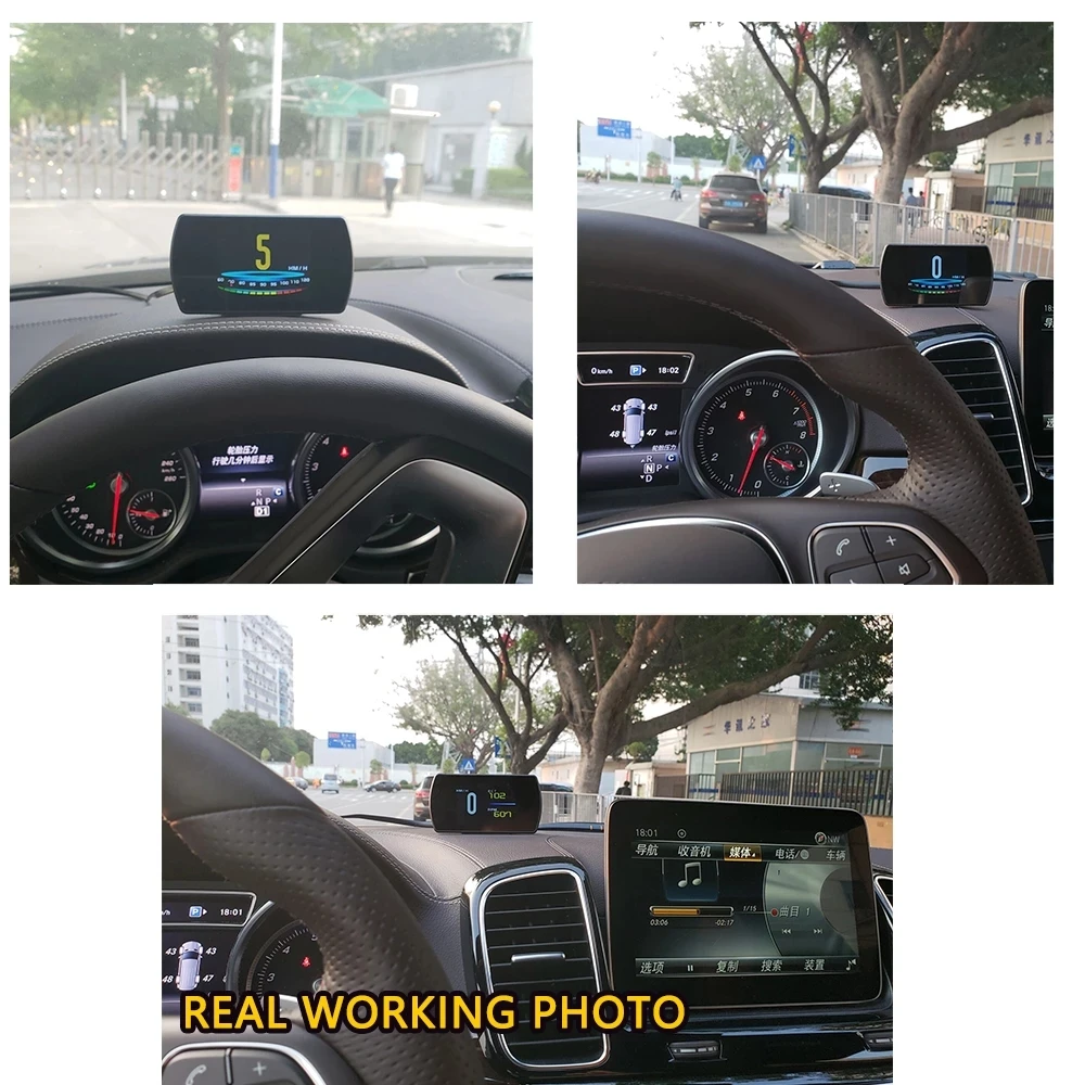 P12 ڵ HUD OBD2   ÷    ǻ  Һ ð, MPH ͺ  ӵ OBD 