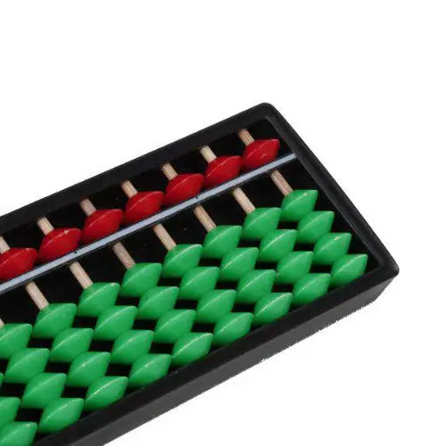 Портативный пластиковый Abacus арифметические счеты соробан инструмент для расчета 13 стержней с красочными бусинами отличный развивающий инструмент для детей