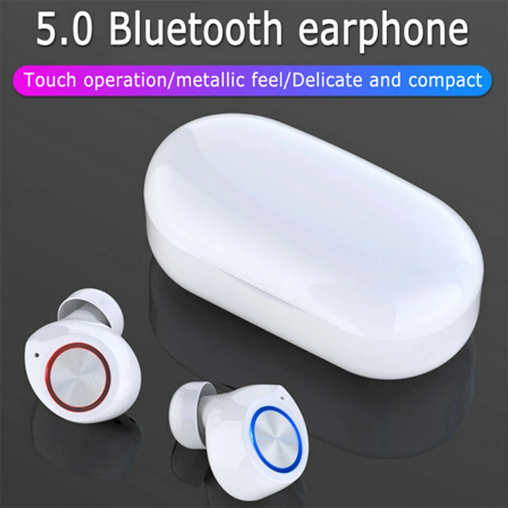 Встроенный микрофон в ухо Hands Free стерео звук сенсорное управление беспроводной Bluetooth наушники портативный мини Шумоподавление для Android