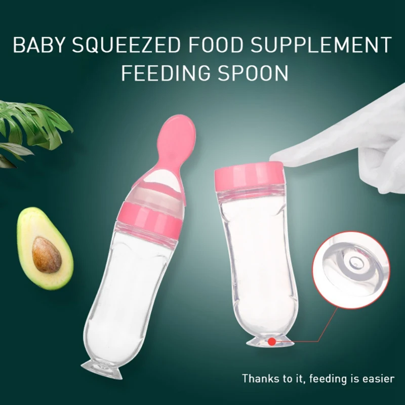 Силиконовая пищевая добавка для новорожденных, бутылочка для кормления, тренировочная рисовая ложка, безопасная посуда, инструменты