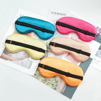 

100% Pure Silk Double-Side Shading EyeShade Sleeping Eye Mask Cover Eyepatch Blindfolds Eyeshade Health Sleep Eye Care Tools