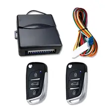 Système universel automatique d'entée sans clé de voiture bouton de démarrage et arrêt Kit de porte clés LED verrouillage central des portières avec télécommande