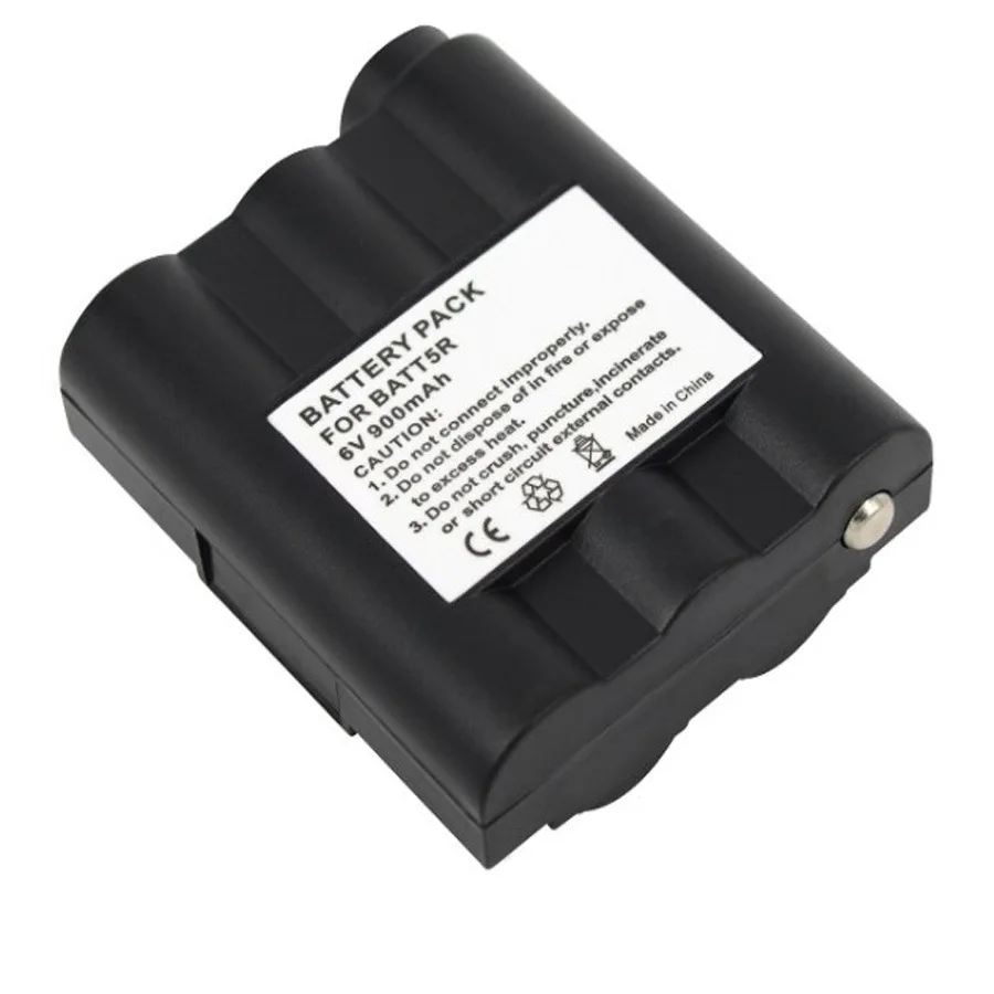 Nuova Batteria Ni-Mh 6V 900Mah Adatta Per Batteria Ricaricabile Midland Gxt400 Walkie-Talkie Batt5R